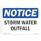 Signmission OSHA Notice Sign, Storm Water Outfall, 24in X 18in Aluminum, 18" W, 24" L, Landscape OS-NS-A-1824-L-18499 - alternate 1